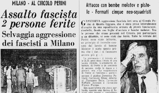 4 – Lo stragismo e l’assalto al Circolo Perini del 1971
